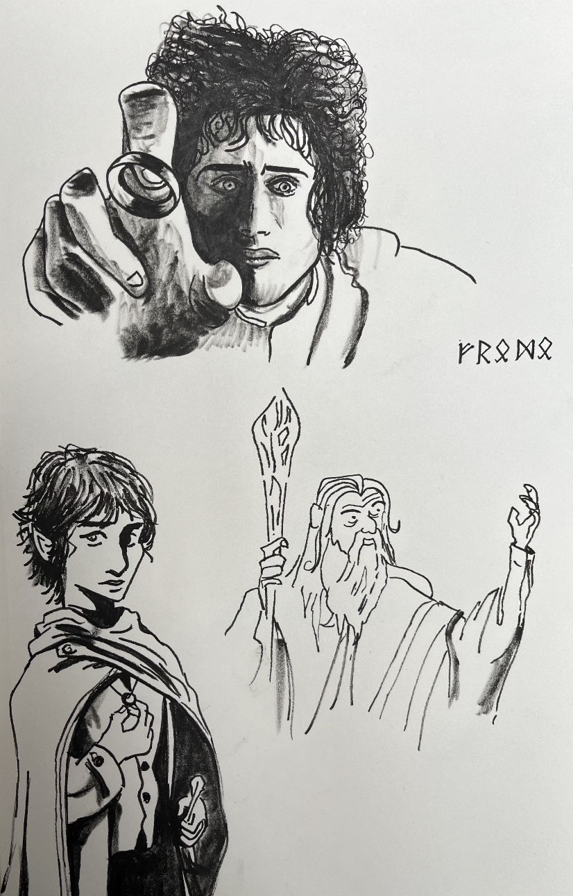 frodo lotr gandalf