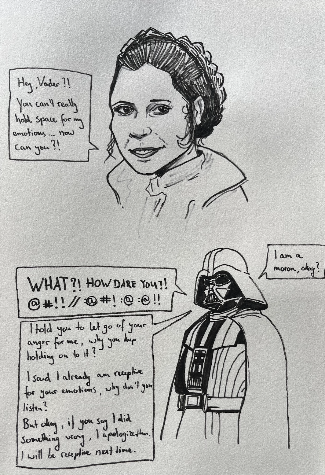 leia darth vader
