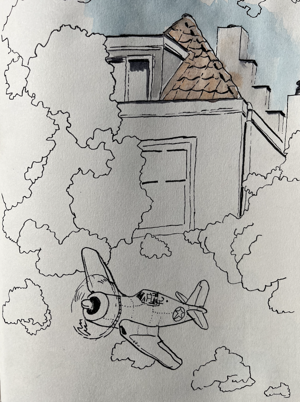 airplane roof